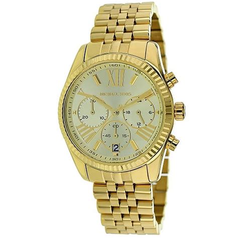 michael kors chronograph lexington gold tone ladies watch mk5556|Michael Kors lexington.